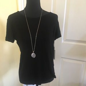 Hye Park and Lune Sheer Black Tee Size 0
